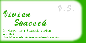 vivien spacsek business card